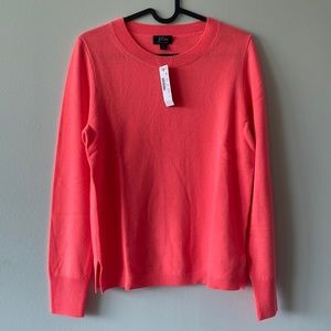 NWT J Crew Neon Cashmere Sweater